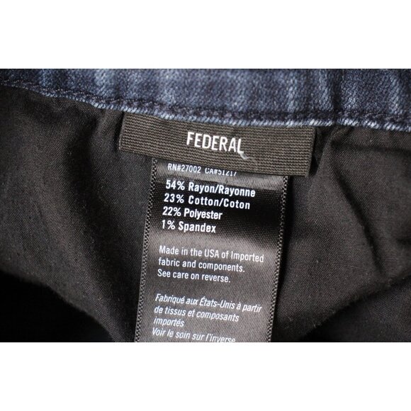 Paige Mens 38 x 30 Federal Inkwell Stretch Jeans M1097 - Picture 6 of 8
